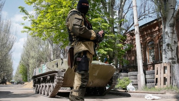 Ополченцы разбили колонну украинской военной техники