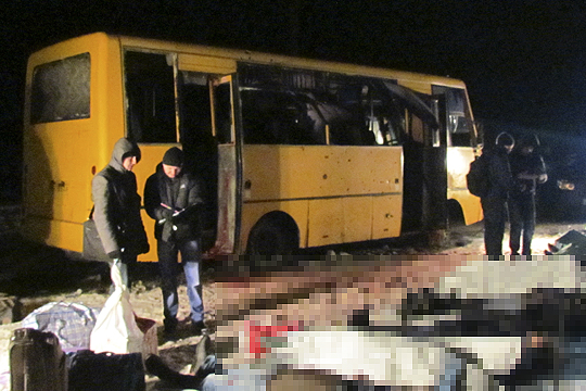 Водитель автобуса, взорвавшегося под Волновахой: Это сработала осколочная мина