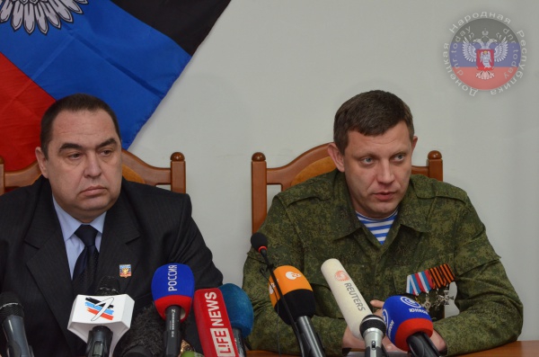 Захарченко и Плотницкий совместно заявили о готовности прекратить наступательные действия