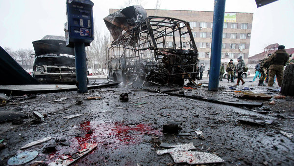 Утренний обстрел центра Донецка, есть жертвы (фото, видео)
