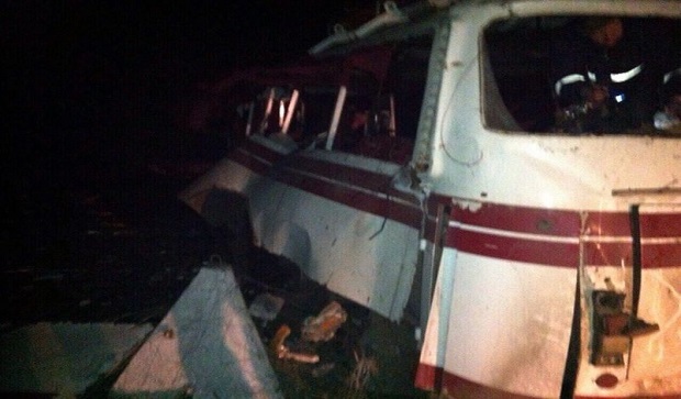 Горловский автобус взорвался на украинской мине