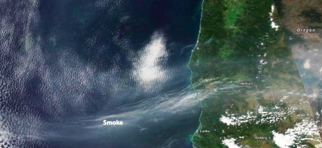 Дым от лесных пожаров в Хакасии накрыл три штата в США