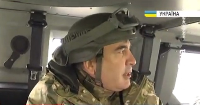 Саакашвили встретился с боевиками из Грузии в "зоне АТО"