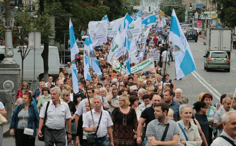 В Киеве проходит тарифный Майдан