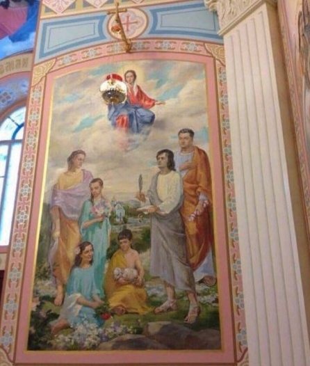 Касьянов показал фреску с Порошенко в образе римского патриция
