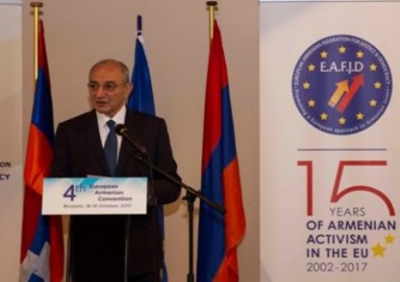 Президент Арцаха принял участие в открытии 4-го Европейского армянского форума в Бельгии