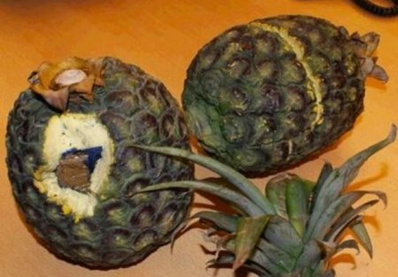 Полиция Испании и Португалии обнаружила кокаин внутри ананасов
