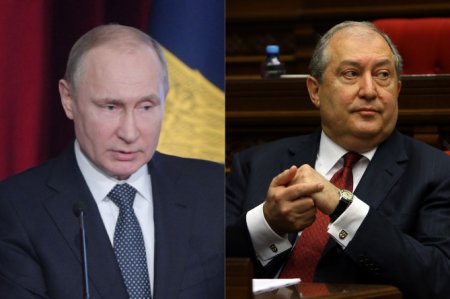 Путин поздравил Армена Саркисяна с избранием президентом Армении