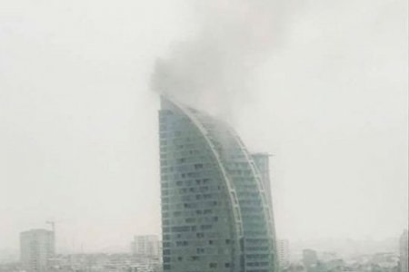 В Баку горит Trump Tower