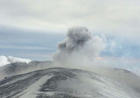 Извержение вулкана на Курилах 28 ноября 2018 года 