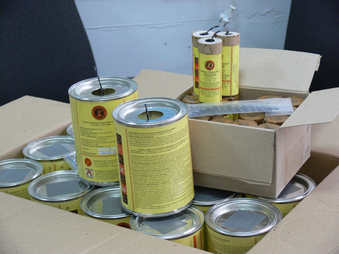 Купить пестицидные шашки ПЕШКА от производителя