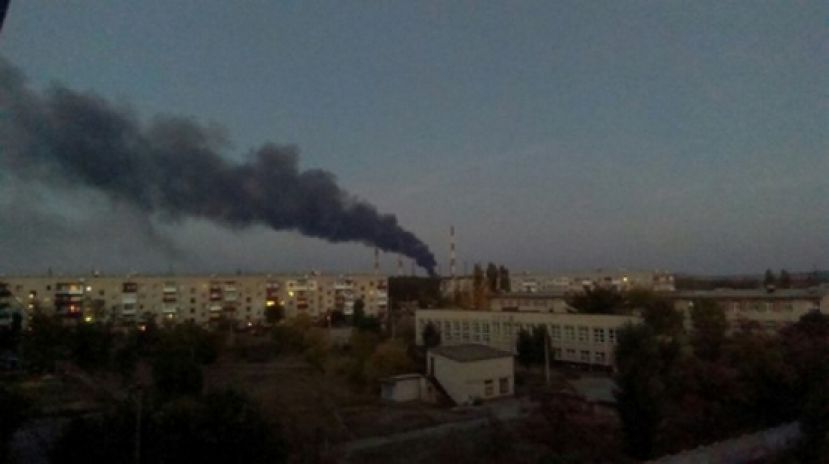 На Луганской ТЭС опять взрывы и пожар