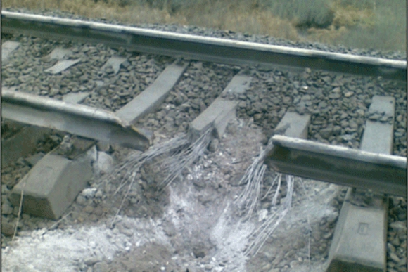 В Днепропетровской области взорвана железная дорога