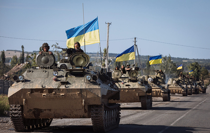 Через Селидово в направлении Донецка прошла большая колонна украинской техники