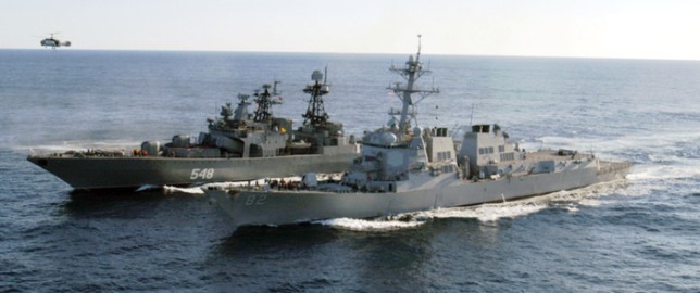 Корабли ВМФ РФ начали отрабатывать меры ПВО под Латакией