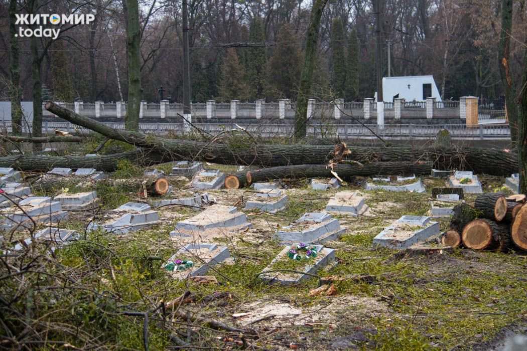 Военное кладбище советских солдат разгромили вандалы из Житомира