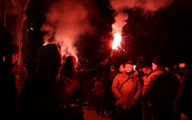 Ночью «Азов» штурмовал СБУ в Киеве