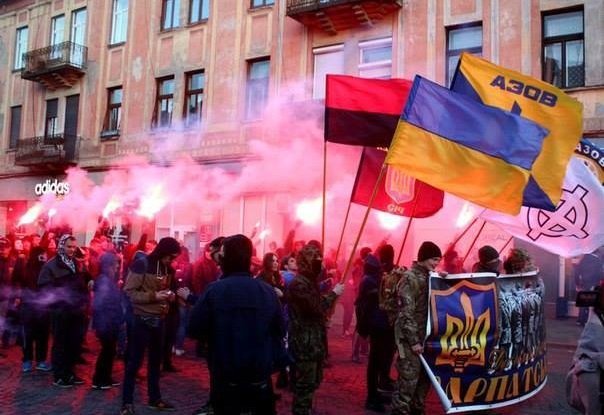 В Ужгороде прошло шествие против «венгерских оккупантов»