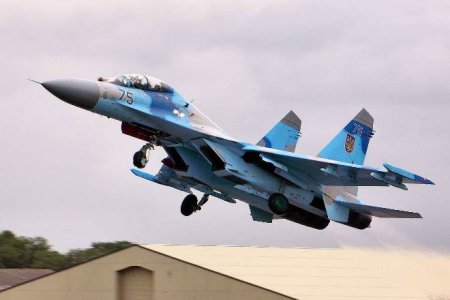 В Винницкой области разбился украинский истребитель Су-27